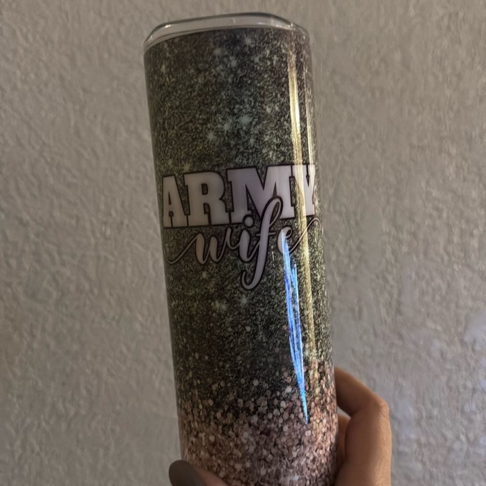 ARMY wife coffee tumbler